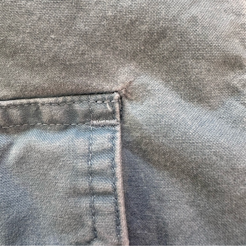 L.L.Bean Men’s Medium Blue Comfort Stretch Sun Washed Shirt Short Sleeve Pockets - Picture 13 of 14